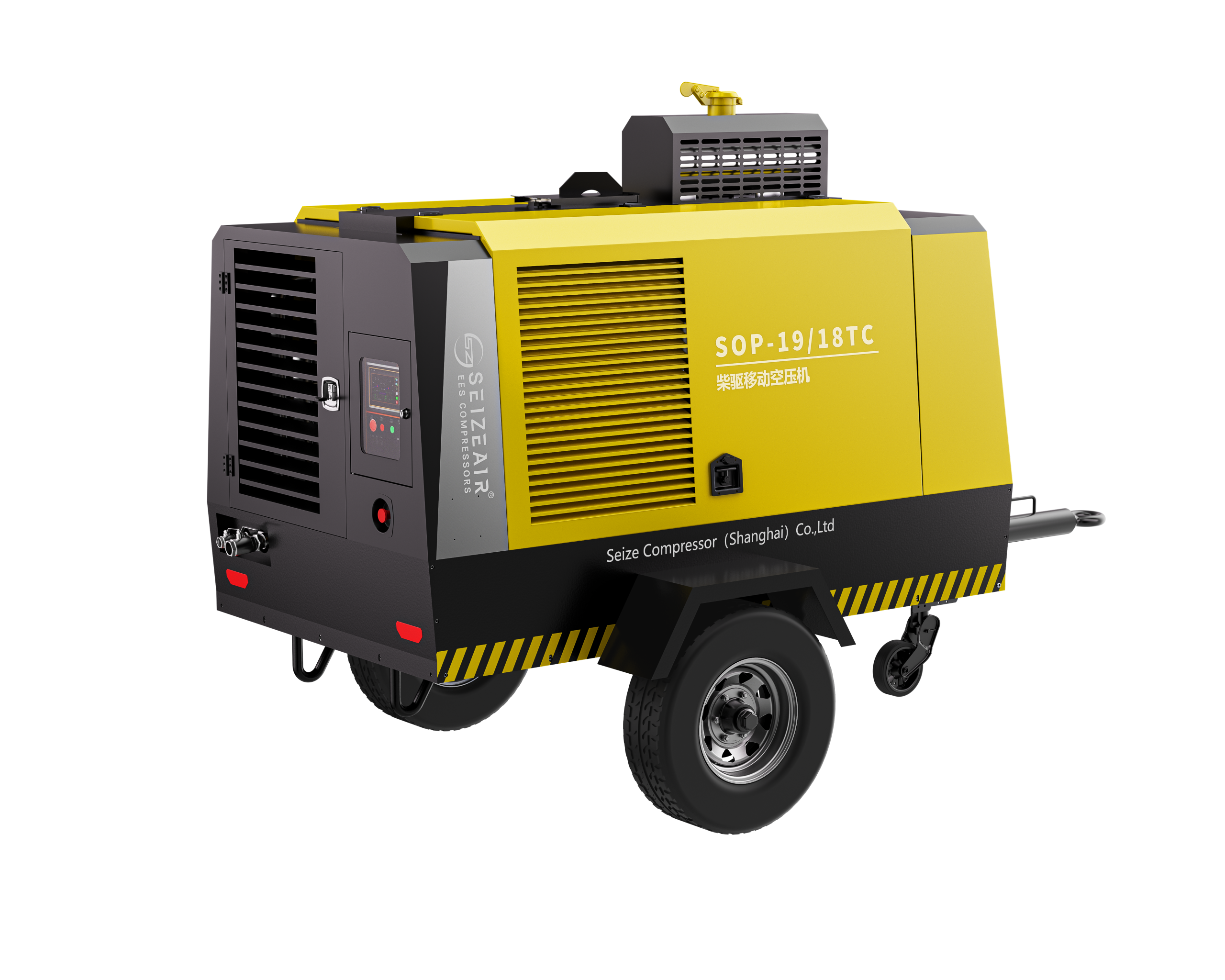 Diesel Portable Screw Air Compressor
